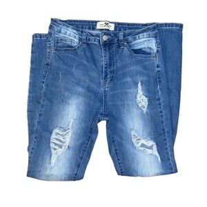 Hammer Jeans Women’s High Rise Super Skinny Distressed Jeans